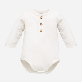 Боді для малюка Pinokio Charlie Longsleeve Polo Bodysuit 74-76 см Ecru (5901033292781)
