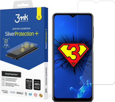 Захисна плівка 3MK SilverProtection+ для Samsung Galaxy M12 антибактеріальна (5903108340144)