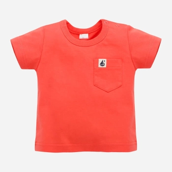Koszulka chłopięca Pinokio Sailor 68-74 cm Czerwona (5901033303982)