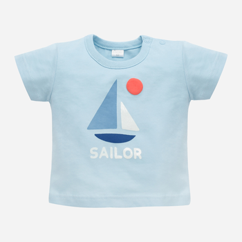 Koszulka chłopięca Pinokio Sailor 68-74 cm Błekitna (5901033304316)