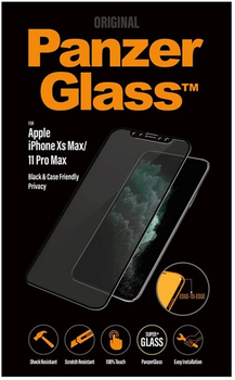 Захисне скло Panzer Glass E2E Super Plus Privacy для Apple iPhone Xs Max/11 Pro Max (5711724126666)