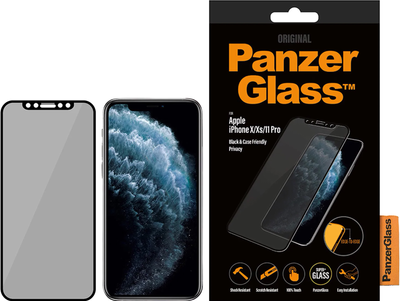 Захисне скло Panzer Glass E2E Super+ Privacy для Apple iPhone X/Xs/11 Pro (5711724126642)