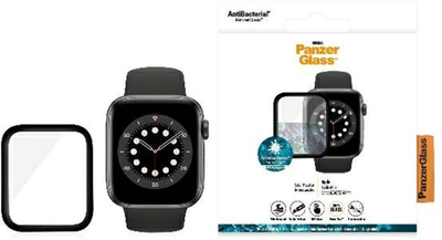 Захисне скло Panzer Glass Curved для Apple Watch 4/5/6/SE 44 mm антибактеріальне Black (5711724020179)