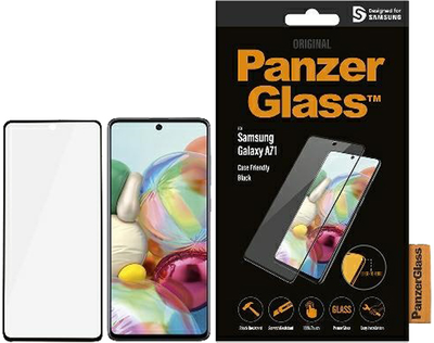 Szkło hartowane Panzer Glass Pro E2E Regular Case Friendly do Samsung Galaxy A71 Black (5711724872129)