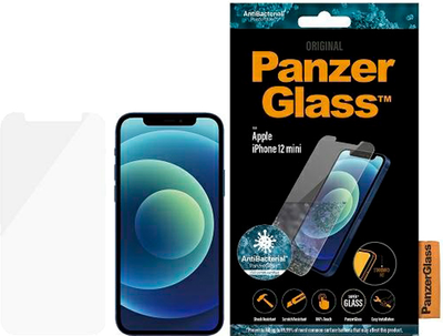 Szkło hartowane Panzer Glass Standard Super+ Antibacterial do Apple iPhone 12 mini (5711724027079)