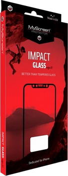 Szkło hybrydowe MyScreen ImpactGlass Edge 3D do Apple iPhone 7 Plus/8 Plus czarne (5901924957416)