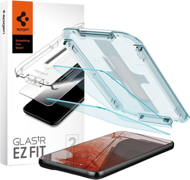 Szkło hartowane Spigen Ez Fit do Samsung Galaxy S22 2 szt (8809811857399)