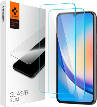 Szkło hartowane Spigen Slim do Samsung Galaxy A34 5G 2 szt (8809896743228)
