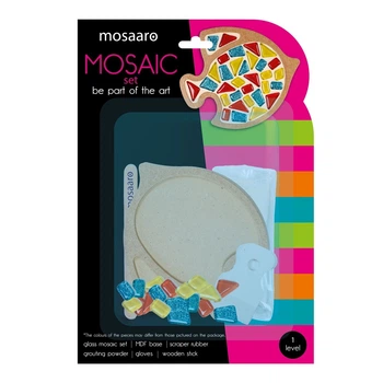 Мини-набор для творчества Стеклянная мозаика Mosaaro Рыбка 118х136мм (MA1008)