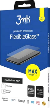 Гібридне скло з посиленими краями 3MK FlexibleGlass Max для iPhone 14 Pro Max 6.7" Black (5903108487122)