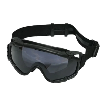 Тактические очки маска FMA Si-Ballistic Googgles с охлаждением Black (885601) Kali