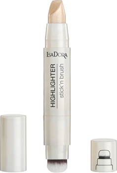 Rozświetlacz IsaDora Highlighter Stick'n Brush w sztyfcie 21 Sparkling Beige 3.8 g (7317851246215)