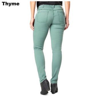 Жіночі завужені тактичні джинси 5.11 Tactical women's DEFENDER-FLEX SLIM PANTS 64415 4 Long, Thyme