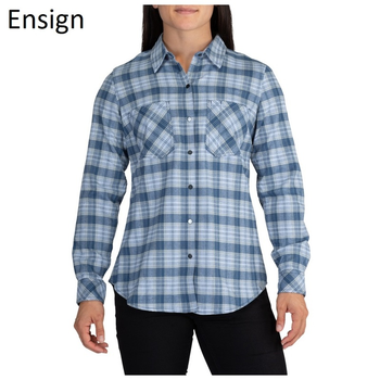 Жіноча тактична фланелева сорочка 5.11 HANNA FLANNEL 62391 Medium, Ensign Blue Plaid