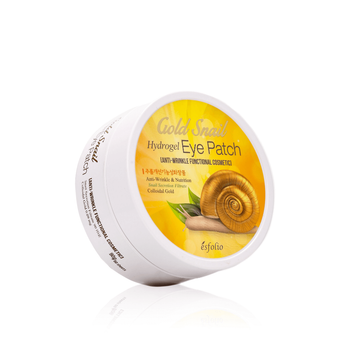 Гидрогелевые патчи для глаз с золотом и улиткой Esfolio Gold Snail Hydrogel Eye Patch, 60 шт
