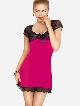 Koszula nocna DKaren Slip Irina 2XL Pink/Black (5902230017801)