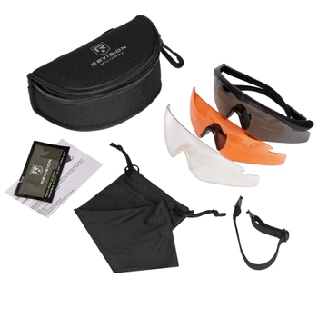 Комплект баллистических очков Revision Sawfly Max-Wrap Eyewear Deluxe Vermilion Kit S 2000000141725