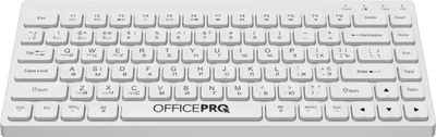 Клавиатура беспроводная OfficePro SK955W Wireless/Bluetooth White (SK955W)
