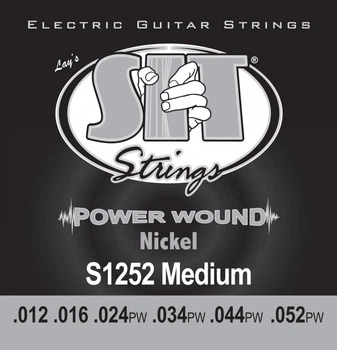 Струны для электрогитары SIT S1252 Jazz Light Power Wound Nickel (12-52)
