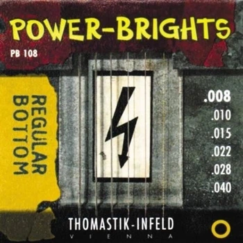 Струни для електрогітари Thomastik-Infeld Power Bright PB108 Regular Bottom Extra Light 8/40