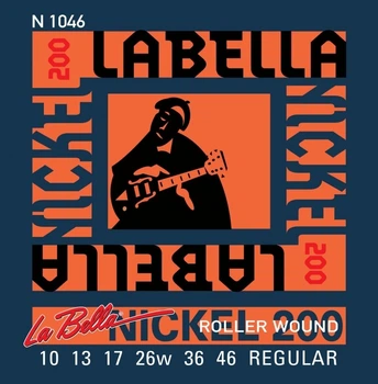 Струны для электрогитары La Bella N1046 Nickel Roller Wound Regular 10/46