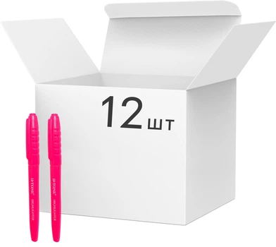 Упаковка текстових маркерів H-Tone 1-4 мм 12 шт Рожевий (JJ205314-P)