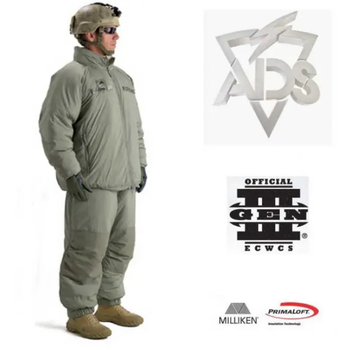 Зимний военный комплект армии США ECWCS Gen III Level 7 Primaloft Брюки + Куртка до -40 C размер XLarge Regular