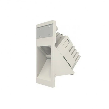Модуль Molex Euromod 50х25мм RJ45 M1 угловой UTP 5е PowerCat белый 17.1B.011.D0052