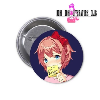 Значок Doki Doki Literature Club Литературный клуб Доки Доки DDLC #16