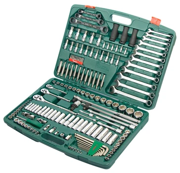 Набор инструмента 163 предмета 1/4", 3/8",1/2" (12 гран.) HANS (ТК2-163)