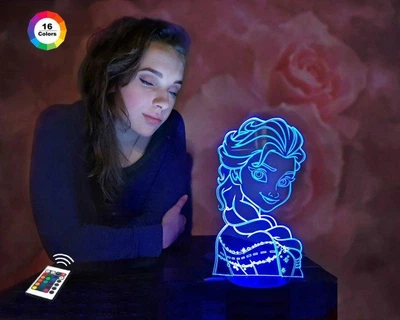 3D ночник-светильник "Холодное Сердце 2" 3DTOYSLAMP 27х13 см (osv0001499)