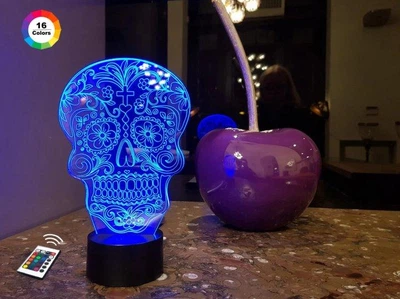 Нічник-світильник 3D "Череп 2" 3DTOYSLAMP 25х16 см 000262140