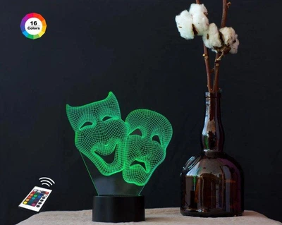 Ночник-светильник 3D "Маски " 22х18 см 3DTOYSLAMP (2000002621454)