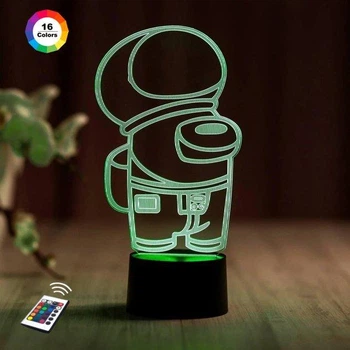 Ночник-светильник 3D "Амонг Ас 4" 3DTOYSLAMP 25,5х14 см 000262455