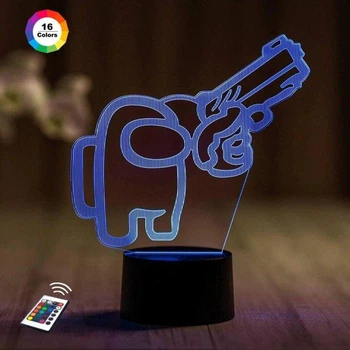 Ночник-светильник 3D "Амонг Ас 7" 3DTOYSLAMP 23х16 см 000262460