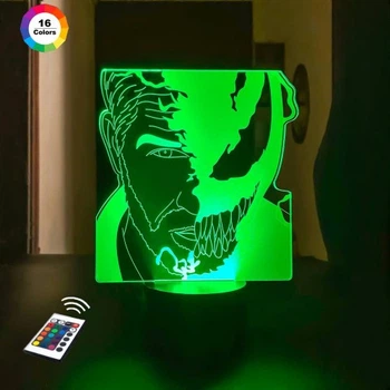 Ночник-светильник 3D "Веном 3" 20х17 см 3DTOYSLAMP (2000002619130)