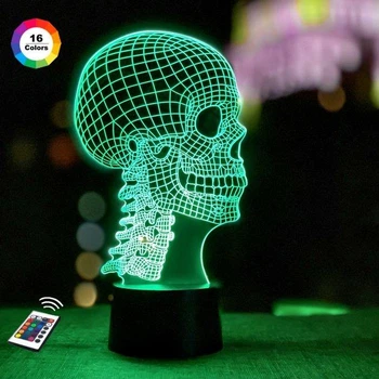 Нічник-світильник 3D "Череп 7" 3DTOYSLAMP 26х14 см (osv0001213)