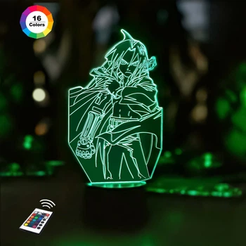 Ночник-светильник 3D "Эдвард Элрик" 26х14 см 3DTOYSLAMP (2000002623342)