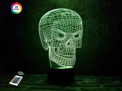 Нічник-світильник 3D "Череп 3" 3DTOYSLAMP 25х15 см (osv0001199)