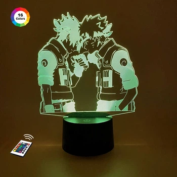 Нічник-світильник 3D "Наруто та Саске" 3DTOYSLAMP 24х15 см (osv0001772)