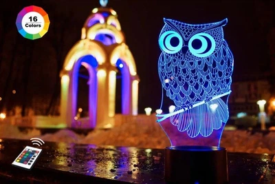 Ночник-светильник 3D "Сова" 25х12 см 3DTOYSLAMP (2000002620471)