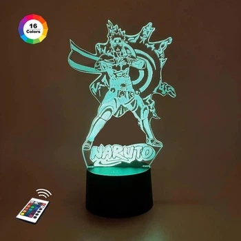 Ночник-светильник 3D "Наруто 4" 24х14 см 3DTOYSLAMP (2000002624189)