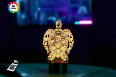 Ночник-светильник 3D "Черепаха" 3DTOYSLAMP 25х15 см 000262242