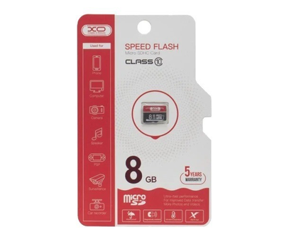 Карта памяти Micro SDHC Card XO 8Gb 10 class
