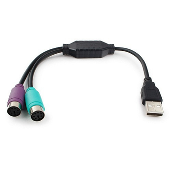 Переходник PS/2 на USB A для подключения мыши и клавиатуры