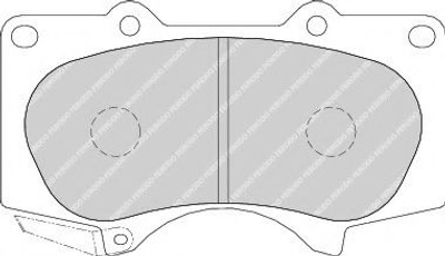 Гальмівні колодки, дискові Ferodo (FDB1698)