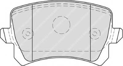 Тормозные колодки, дисковые. Ferodo (FDB4058)