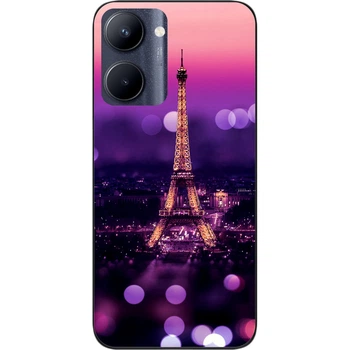 Силиконовый чехол SMTT для Realme C33 с картинкой Париж ночью