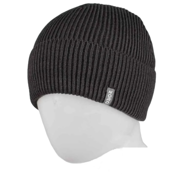 Шапка на флисе с отворотом Nord С2322 one size черная