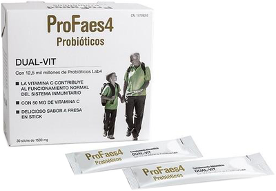 Пробіотик Profaes4 Faes Farma Probiotic Dual Stick Vit 30 стіків по 1500 мг (8436024611250)